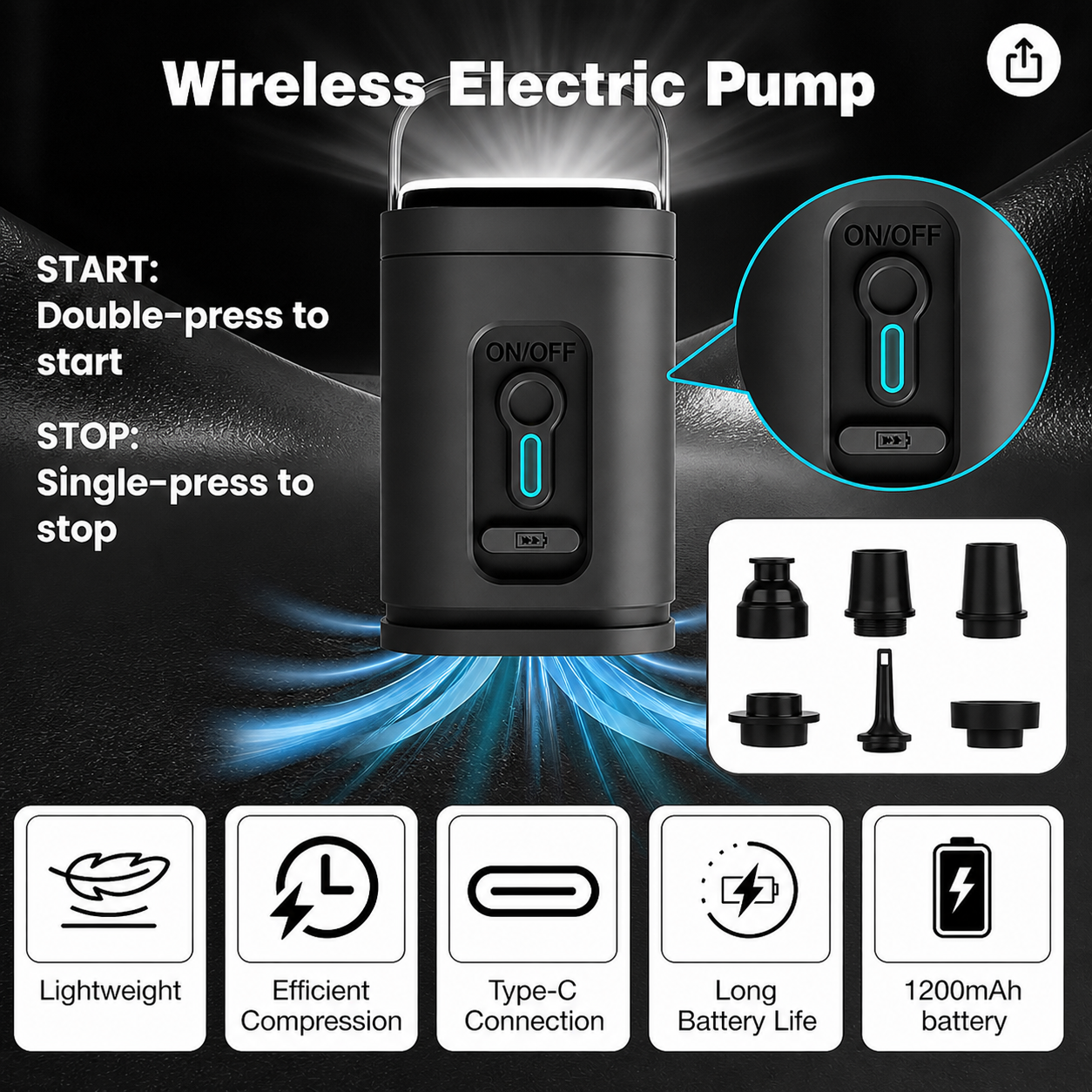 🎁 FREE Wireless Pump Included