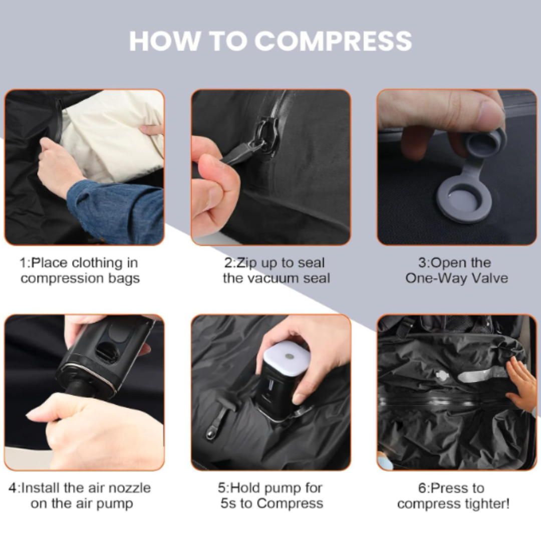 VacuMate™ Travel Compression Bags